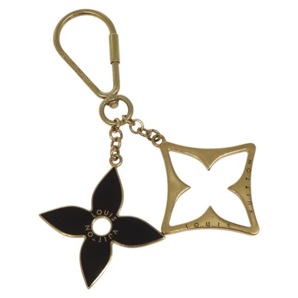 LOUIS VUITTON Porte Cles Puzzle Charm metal Gold M65218 LV Auth 112880 - Picture 1 of 6